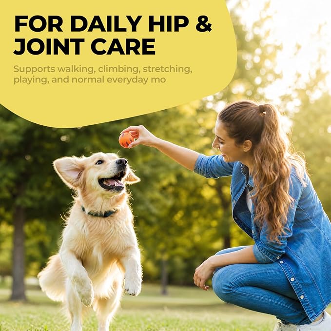 Hyaluronic Acid for Dogs, Hip & Joint Mobility, Skin Hydration Liquid Drops