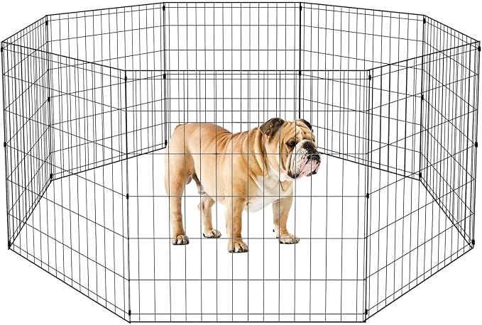 Portable Foldable X-Pen Dog Playpen - Space Saving