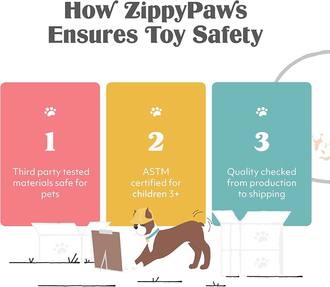 ZippyPaws Loopy No Stuffing Dog Toys to Keep Them Busy - 10" | For Small, Medium, & Large Dogs, Squeaky Pet Toy for Boredom, Unstuffed Chew Toy, Soft Plush Puppy Products, Sheep