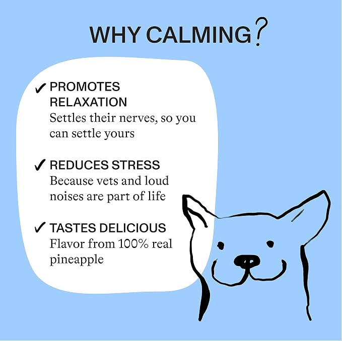 Spot & Tango Calming Supplements for Dogs, L-Theanine, Chamomile, 56-Pack, 56 Count