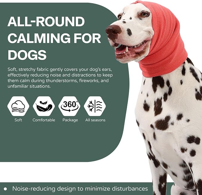 Dog Ear Muffs Warp Anxiety Relief/Noise Protection - Grooming - Thunder - Fireworks