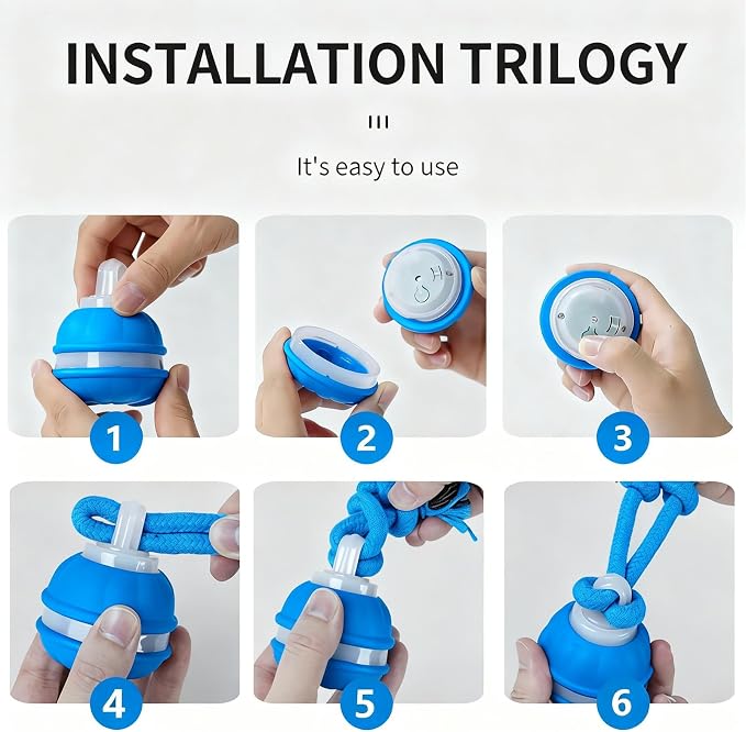 Interactive Dog Toys Dog Ball,Automatic Rolling and Bouncing Moving Dog Toy | 2PCS Squeaky Rolling Balls with Flashing Light,USB Rechargeable Chew Toys for Puppy Small Dogs, Pet Ball to Keep Them Busy