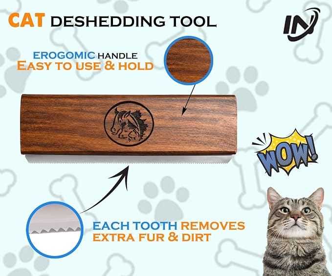 Original Deshedding Grooming Tools for Dogs, 5 inch