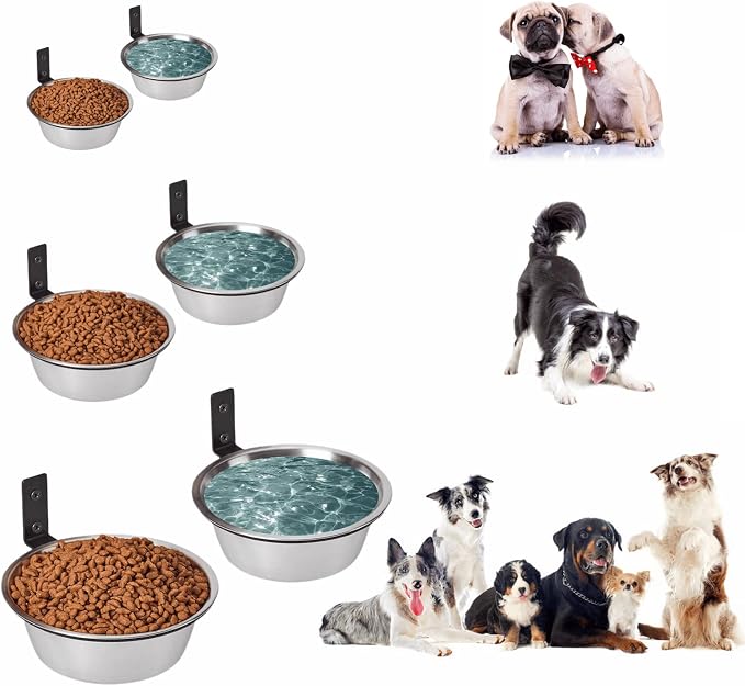 FOYO Elevated Cat Bowls, Raised Cat Food and Water Bowls,Wall Mounted Pet Comfort Feeding Bowls