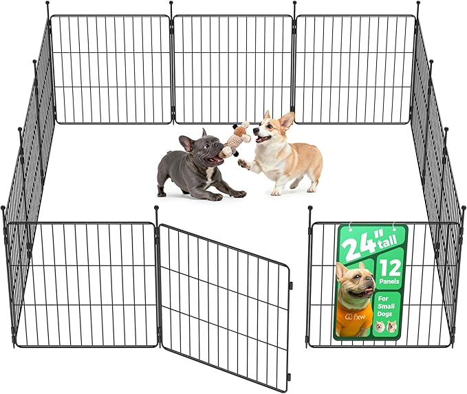 FXW MiniPaws Unleashed Dog Playpen, 24in 12 Panels