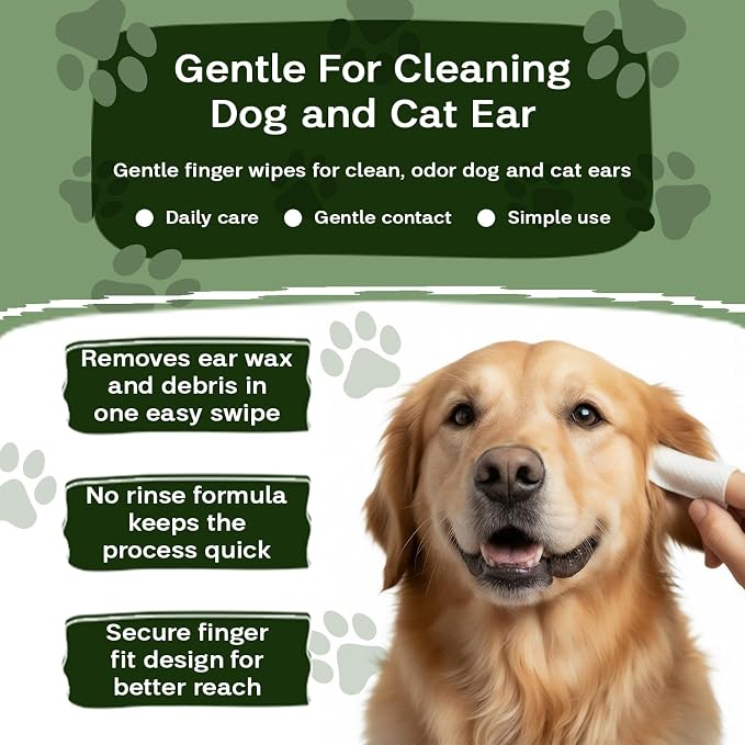 Dog Ear Wipes & Cat Ear Cleaner, Coconut