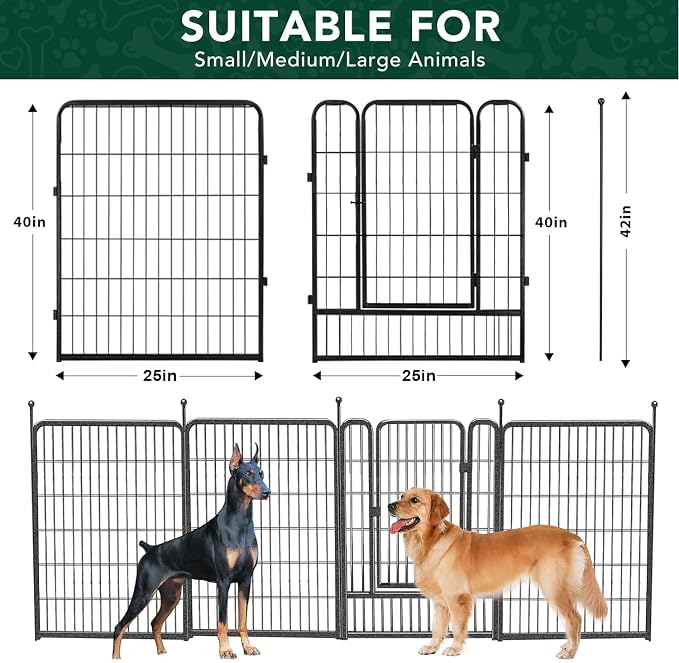 VISCOO Dog Playpen, 40in 16 Panels