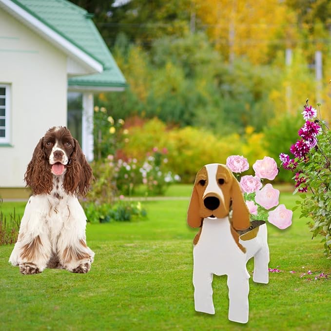 Cocker Spaniel Dog Planter Pots, Animal Shaped Flower Pot