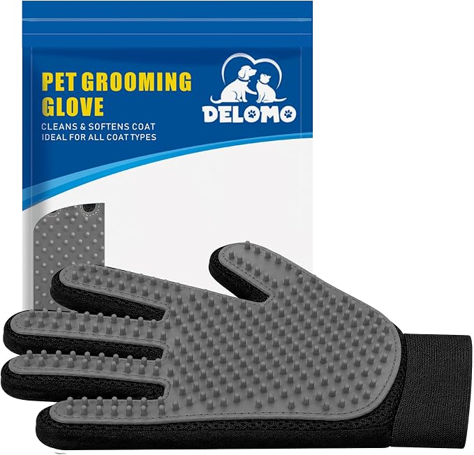 Pet Hair Remover Glove, 1-Pack, Grey