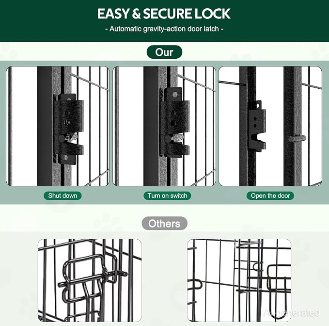 Metal Dog Playpen with Door, 24in 12 Panels