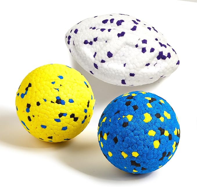 Kimee Dog Tennis Ball Chew Toys, Floating, 3Pcs, 5.3in