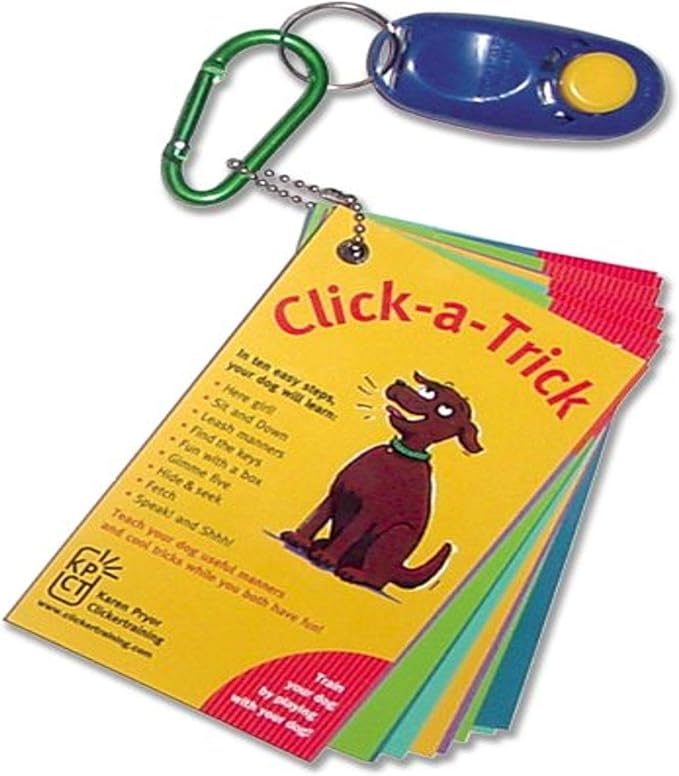 Karen Pryor 10 Trick Card Set with I-Click