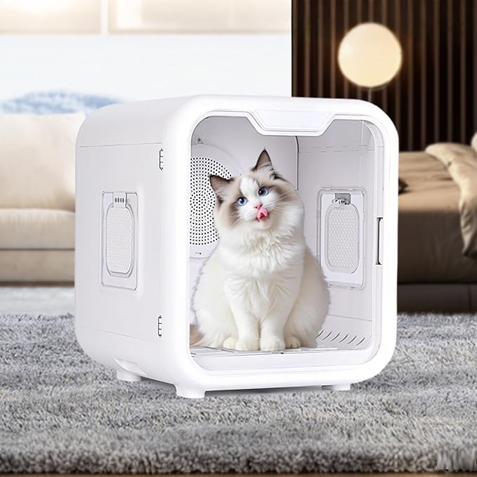 68L Pet Grooming Dryer,Box Ultra Quiet Pet Hair Dryer,2000w negative ion power for hair care,Automatic Pet Dryer box for Dogs, Cats,15-minute quick drying,Hair Grooming Dry Box,360 Drying Cozy