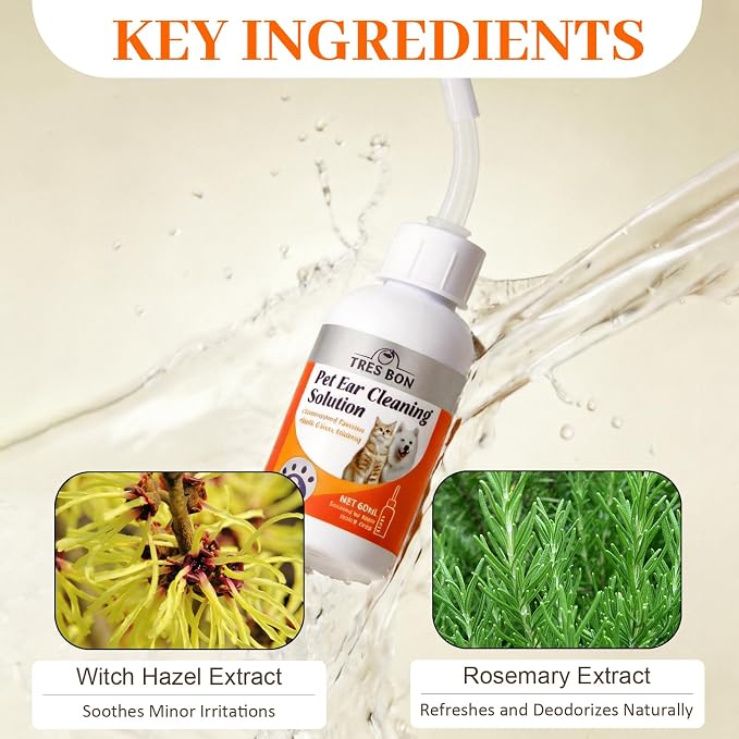 Ear Cleaner Solution for Dogs and Cats