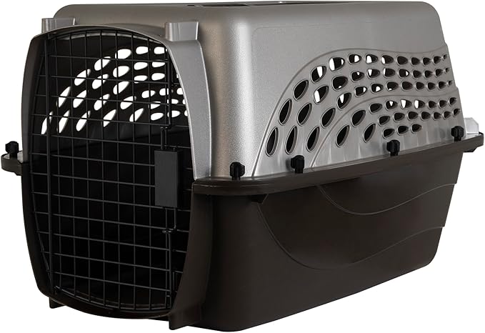 Petmate Dog Crate & Cat Carrier, 24in, Two Door, Pearl Tan