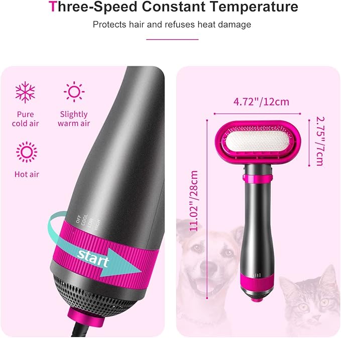 Pet Hair Dryer, Small, Purple