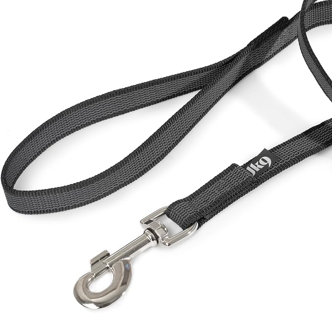 Color & Gray Super-Grip Leash with Handle, 0.79 in x 32.8 ft, Black-Gray