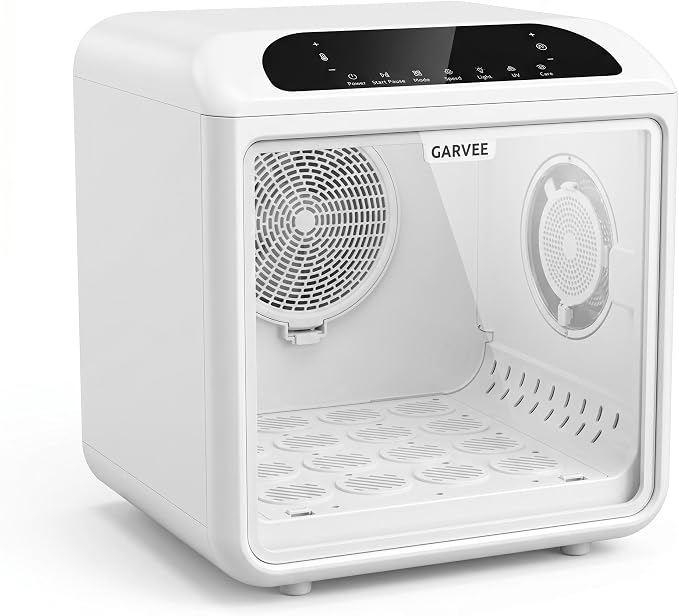 Pet Dryer Box, Quiet Cat Dryer with 360 Airflow System, 50L Capacity Grooming Blower and Temperature Control for Home Bathing, for Cats and Small Dogs