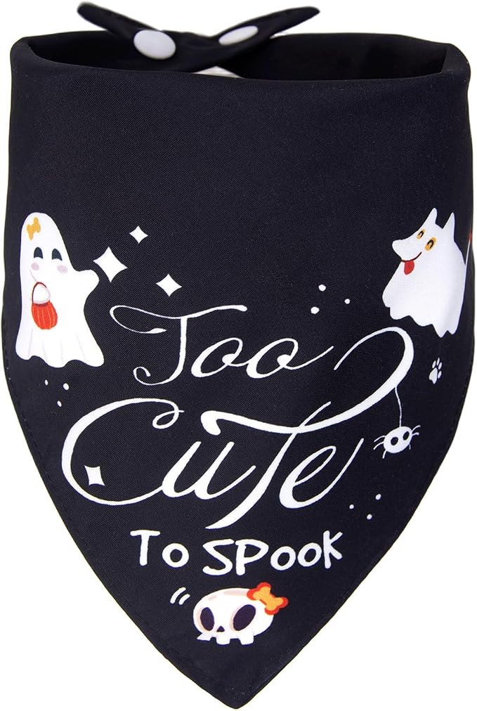 Halloween Dog Bandana, Medium, Small
