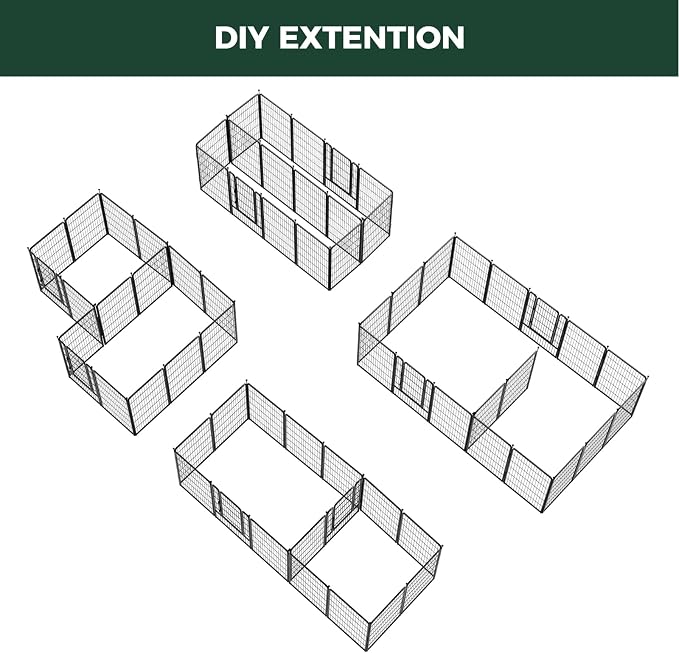 FXW Rollick Unleashed Dog Playpen, 45in, 16 Panels with Connectors, 2-Pack, Large
