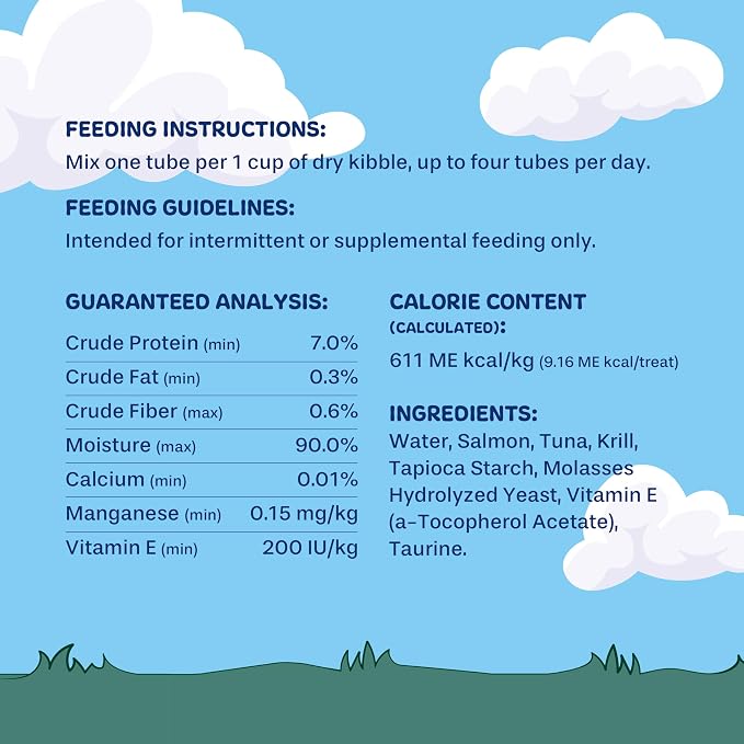 Good Boy Ocean Medley Protein Purees Dog Food Mixers for All Adult Dogs, 10 Count, Easy Single-Serve Triple Flavor Topper Treats with Salmon, Tuna and Krill