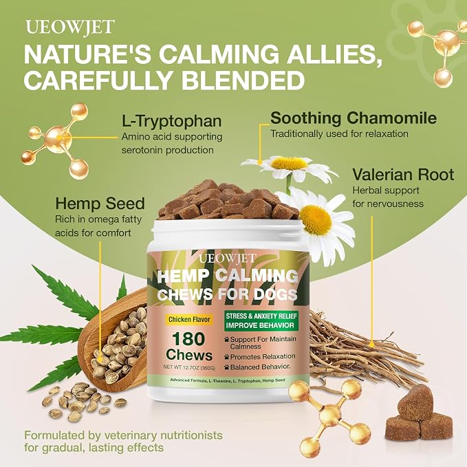 Calming Chews for Dogs, 180 Chews