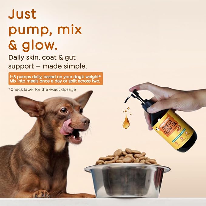 Omega-3-6-9 Oil for Dogs, Naturally Flavored & No Fishy Smell - 8.5 fl oz - Alternative to Salmon Based Fish Oil - 52% Omega 3-6-9-18% Lauric Acid - Supports Skin, Coat and Gut Health