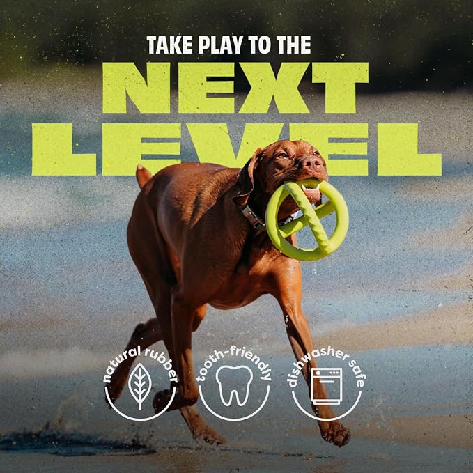 Benebone Natural Rubber Tug Interactive Dog Toy, Natural Rubber | Natural Rubber, Tough for Tug-of-War, Builds Bond, Grip Without the Nip, Dishwasher Safe, Long-Lasting