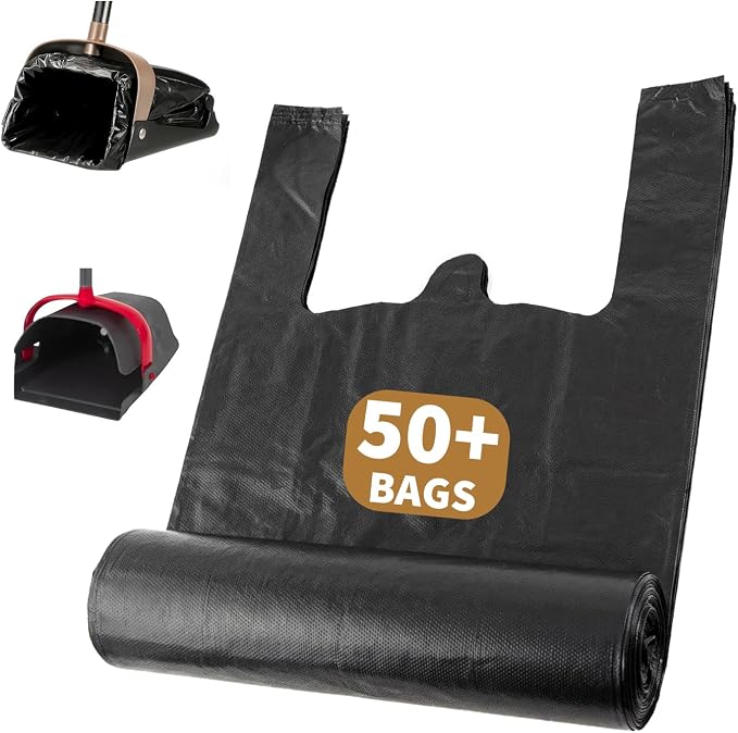 Dog Poop Bags Compatible with Arm and Hammer, 50 Count | Pooper Scooper Bags Fit for Swivel Bin & Rake Dog Pooper Scooper, Thick Pet Waste Bags, With Handles, Disposable