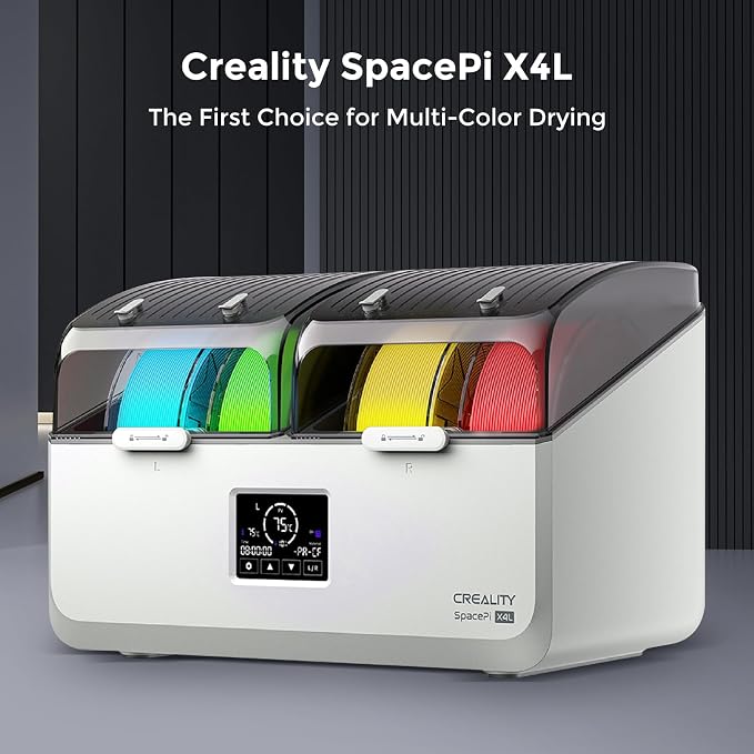 Creality Filament Dryer Box 4 Spools, Space Pi X4L Filament Storage Box
