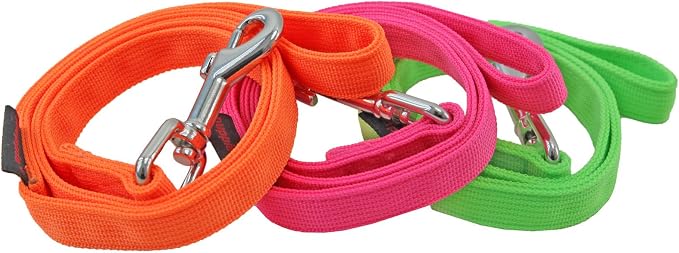 Puppia Authentic Neon Lead, Orange, Large