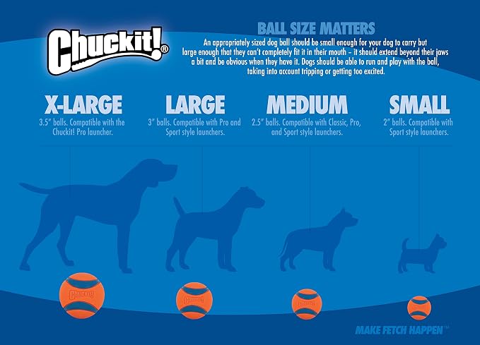 Chuckit! Max Glow Fumble Fetch Dog Football Dog Toy (Pack of 6)