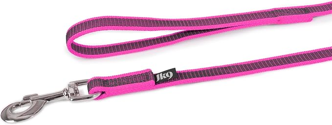 Color & Gray Super-Grip Leash with Handle, 0.79 in x 32.8 ft, Pink-Gray