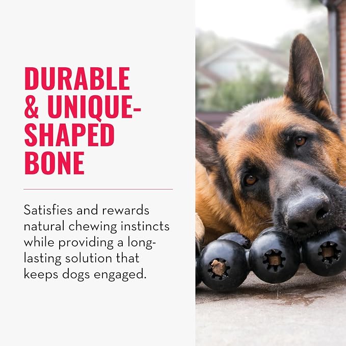 KONG Extreme Goodie Ribbon, Stuffable Rubber Chew Toy, for Large Dogs | Durable Stuffable Rubber Toy with Goodie Grippers That Hold Treats & Satisfy Natural Chewing Instincts