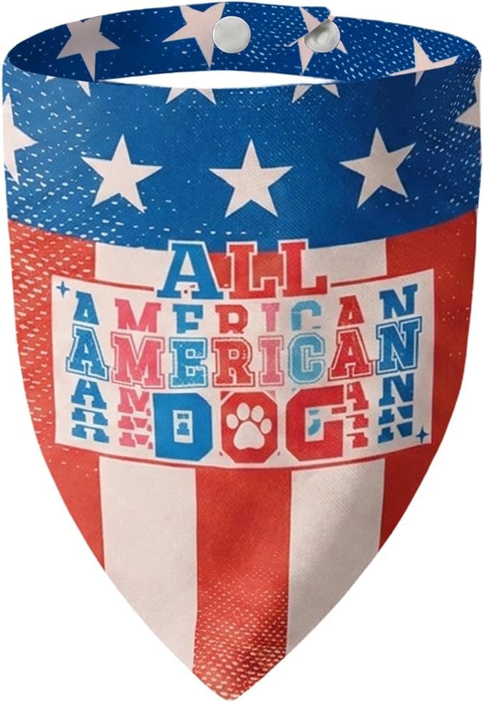 4th of July Dog Bandana, Small & Medium Breeds (5-30lbs)