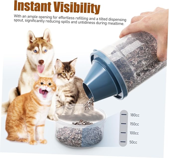 Milisten Cat and Dog Food Storage Bins Airtight Pet Food Container Easy Dispensing for Freshness and Convenience