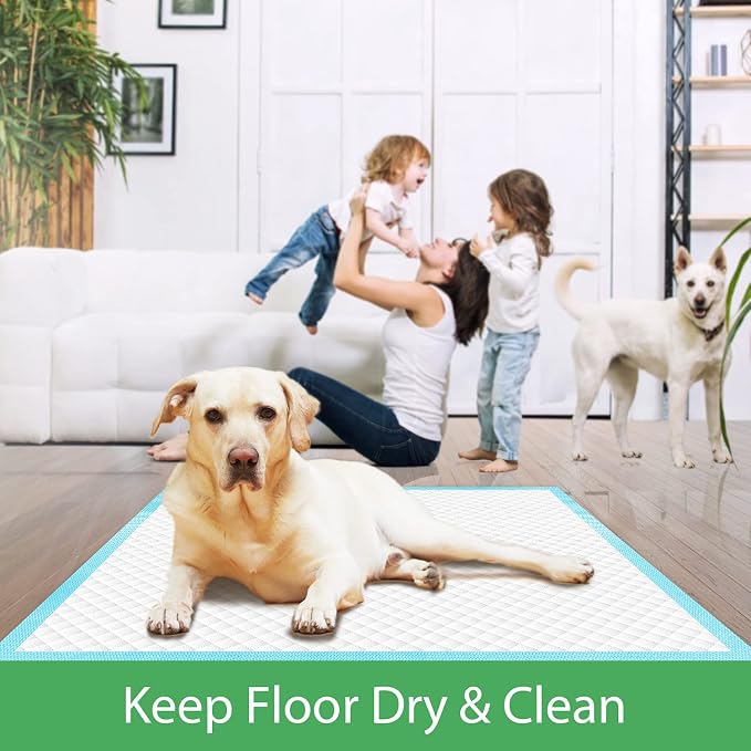 DEEP DEAR XLarge Dog Pads 28"x34", 40 Count Puppy Pads for Potty Training, Heavy Duty Pee Pads for Dogs, Dog Potty Pads for Pups, Kittens, Rabbits, Quick Drying & No Leaking Pet Pads for Housetraining