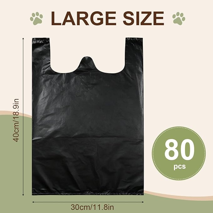 Pooper Scooper Bags Compatible with Arm and Hammer 80PCS | Dog Waste Bags for Swivel Bin & Rake Pooper Scooper,Bags for Pet Waste Refill