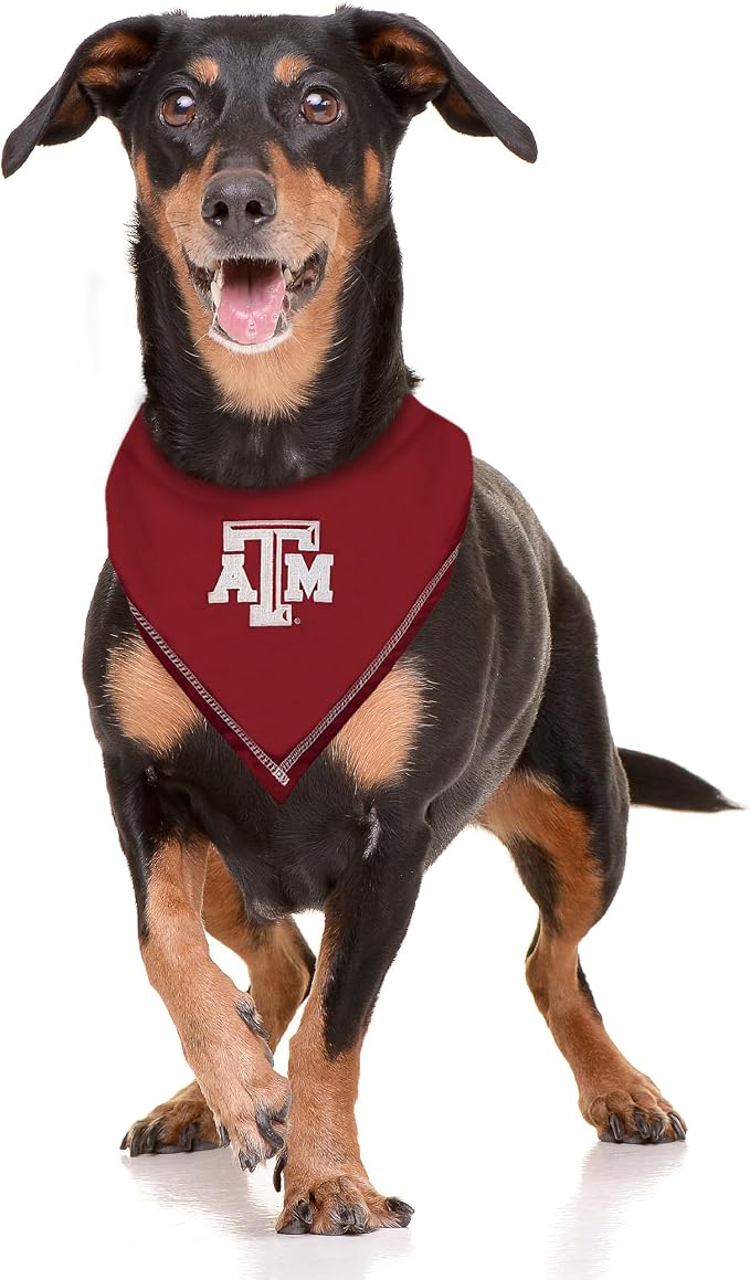 Pets First NCAA Texas A&M Aggies TIE Bandana, Size Large/X-Large. Dog Bandana Scarf Bib for Pet Cat Dog. The Ultimate Game-Day, Party Bandana