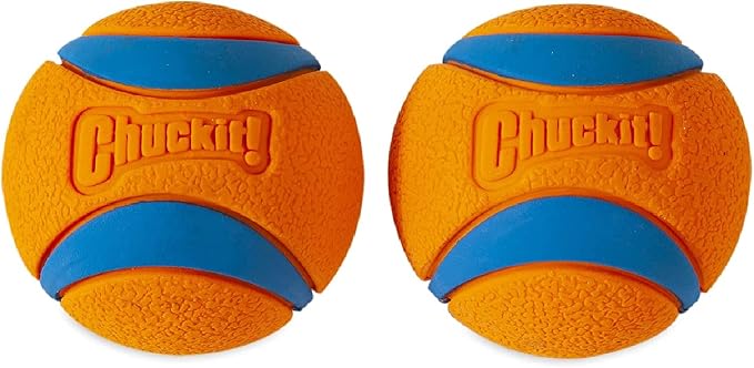 Chuckit! Dog Fetch Balls Medium 3 Pack (Ultra, Rugged Included) Ultra Ball 2 Pack