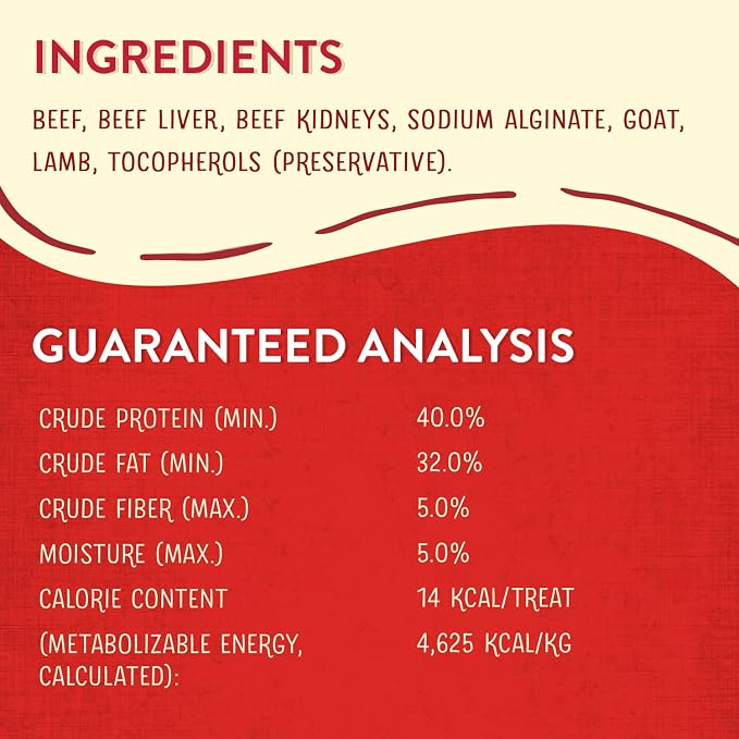 Stella & Chewy's Freeze-Dried Raw Wild Weenies Dog Treats - High-Protein Training Treats for Dogs & Puppies - All-Natural Red Meat Recipe with 97% Meat & Organs - USA Made - 3.25 oz Bag (Pack of 2)