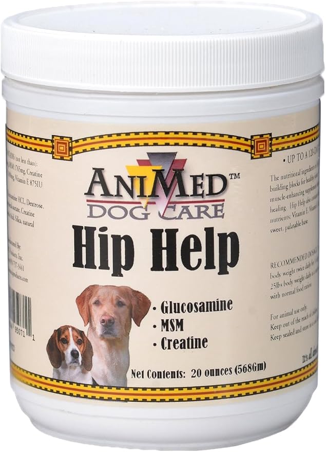 AniMed Hip Help Powder for Dogs, 20-Ounce