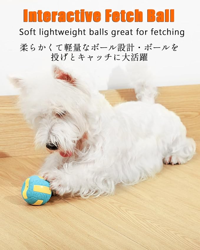 SCHITEC Squeaky Dog Balls, [4 Pack] Interactive Latex Rubber Squeak Dog Toys, 2.4'' Soft Bouncy Fetch Play Ball Toy for Small Dogs Puppies | Squeak Puppy Toy, 2.4” Small Size Ball, Soft Bouncy Rubber Material, Built-in Squeaker, Interactive Fetch