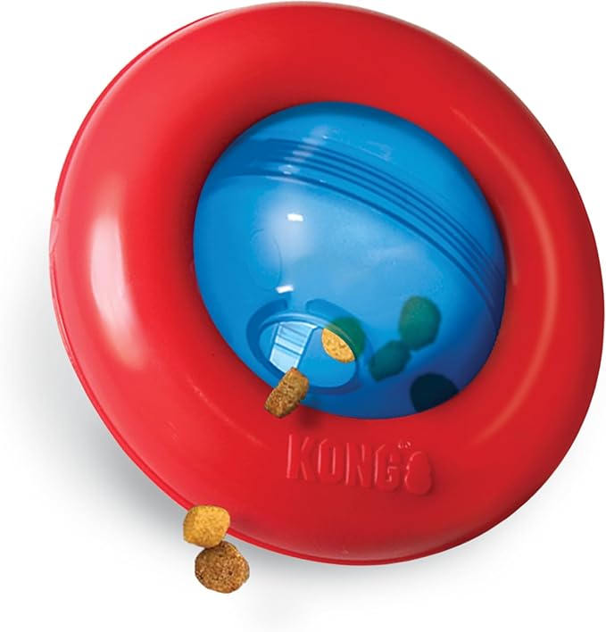 KONG Gyro - Interactive Dog Toy for Treat Dispensing - Dog Slow Feeder for Healthy Eating - for Medium/Large Dogs