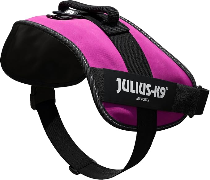Julius-K9, 16IDC-DPN-4, IDC Powerharness, Dog Harness, Size: 4, Dark Pink