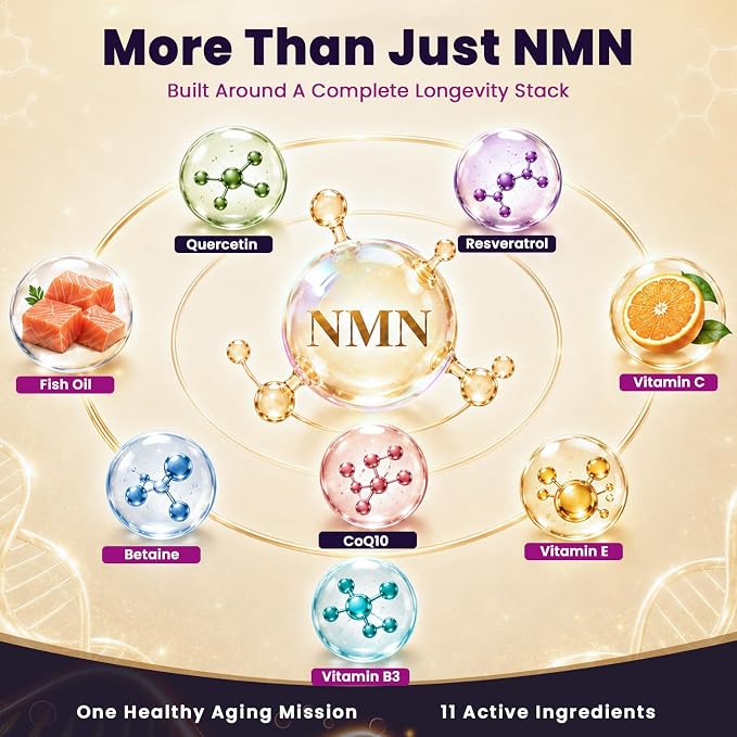 VUN Senior Dog NAD+ Longevity Supplement,NMN Healthy Aging Chews for Dogs