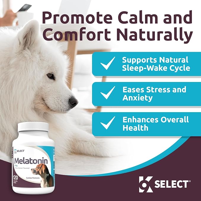 K9 Select Melatonin for Dogs, Peanut Butter, Medium