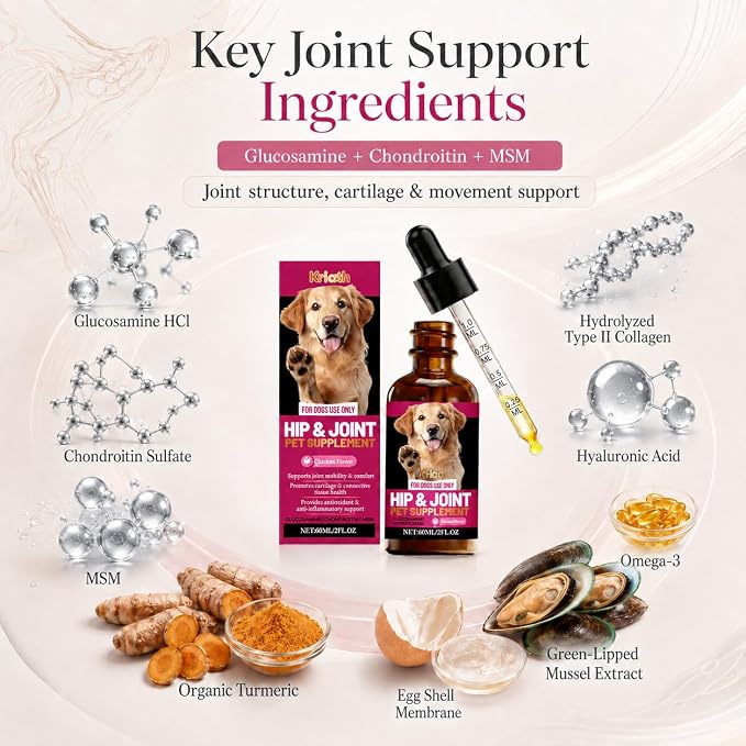 Liquid Hip and Joint Supplement for Dogs