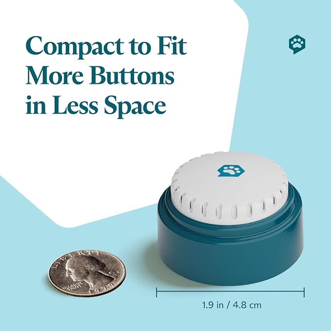 Speak Up Dog Buttons for Communication, 12 Buttons, with Batteries