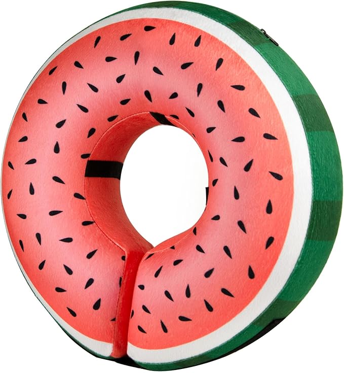 BENCMATE Inflatable Dog Cone Collar Alternative After Surgery XLarge | Soft Dog Cone for Small Medium Large Dogs and Cats, Doggie Neck Donut Recovery ECollar to Stop Licking ,Watermelom